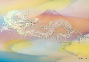富士越えの龍(特別注文作品)