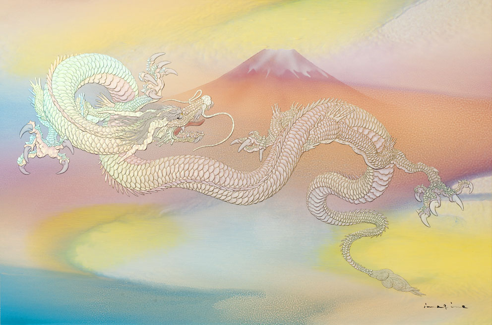 富士越えの龍(特別注文作品)